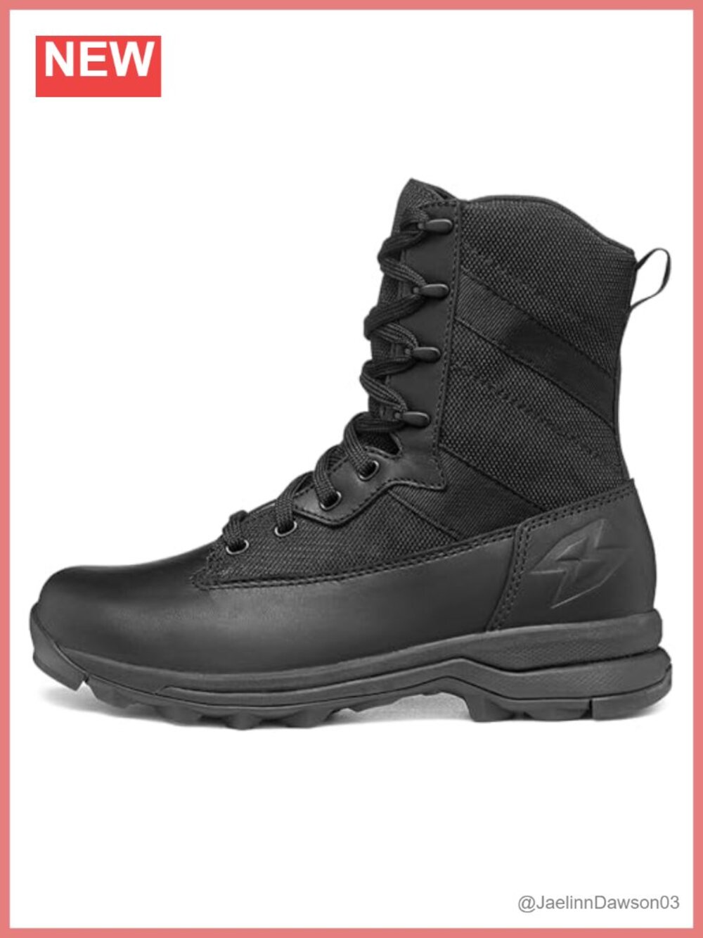 Women's Lace Up Tactical Duty Boots Water Resistant Lightweight All Terrain